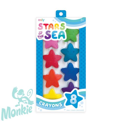 A tenger csillagai - Csillag alakú, könnyen fogható zsírkréta szett - 8 db-os - Stars of the sea cra