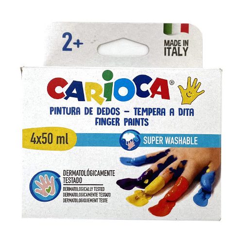 Carioca - ujjfesték szett-különböző színekkel 4x50m