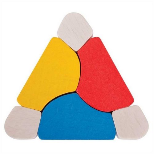 Bigjigs szivárvonyos háromszög twister babáknak