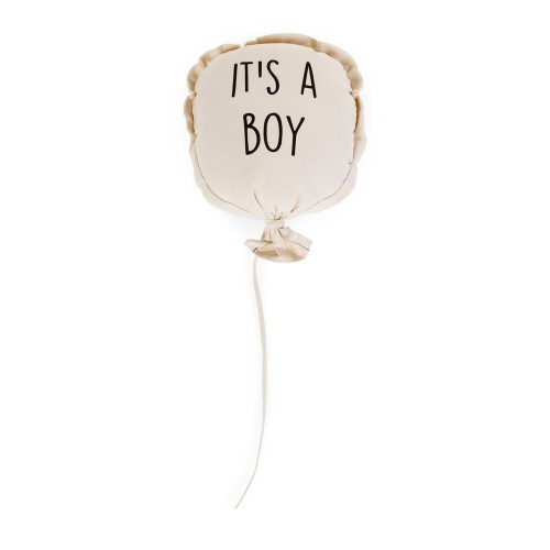 Vászon Ballon - "It's A Boy" - Fali Dekoráció - 35x26x8 Cm