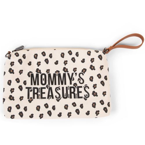 Mommy's Treasures" Retikül - Vászon - leopárd mintás