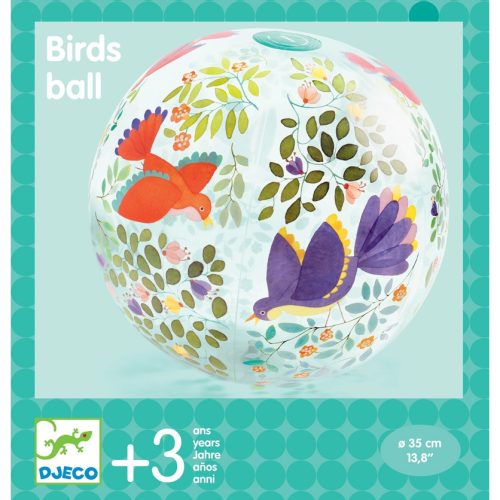 Felfújható labda, 35 cm - Madárkák - Birds ball
