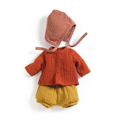 Játékbaba ruha - Mandarin színes - Mandarine
