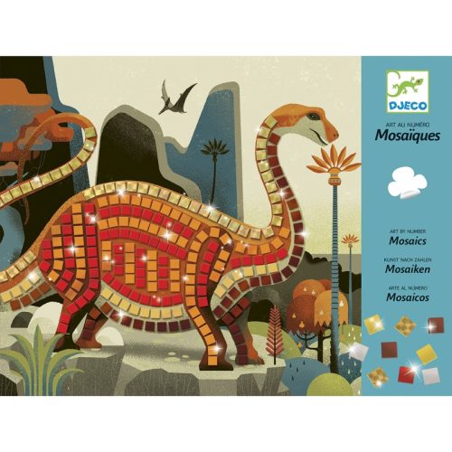 Djeco Mozaikkép készítés - Dínók -Dinosaurs