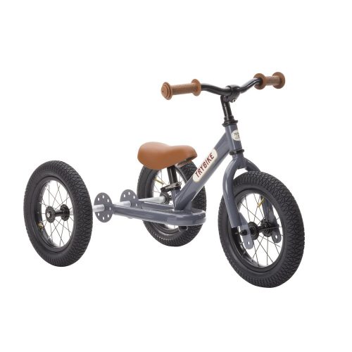 Trybike steel 2-in-1, grey 3 kerekű tricikli, futóbicikli, szürke